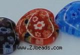 CLG582 16 inches 18*18mm heart lampwork glass beads wholesale