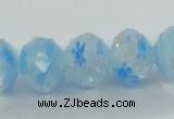 CLG59 15 inches 8*10mm faceted rondelle handmade lampwork beads