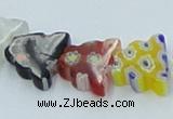 CLG595 16 inches 10*12mm butterfly lampwork glass beads wholesale