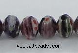 CLG60 15 inches 8*10mm faceted rondelle handmade lampwork beads