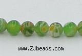 CLG602 16 inches 6mm round lampwork glass beads wholesale