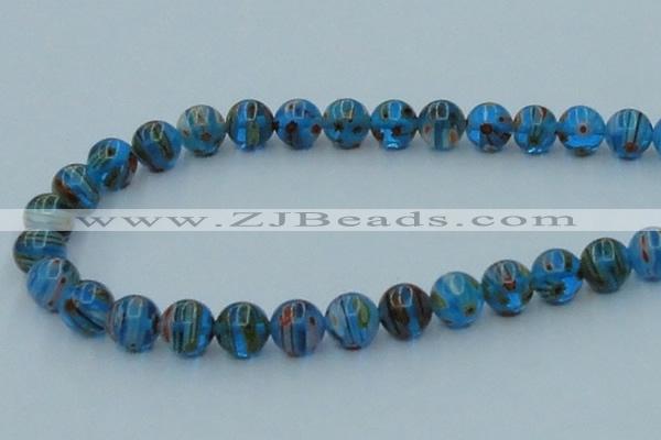 CLG605 16 inches 10mm round lampwork glass beads wholesale