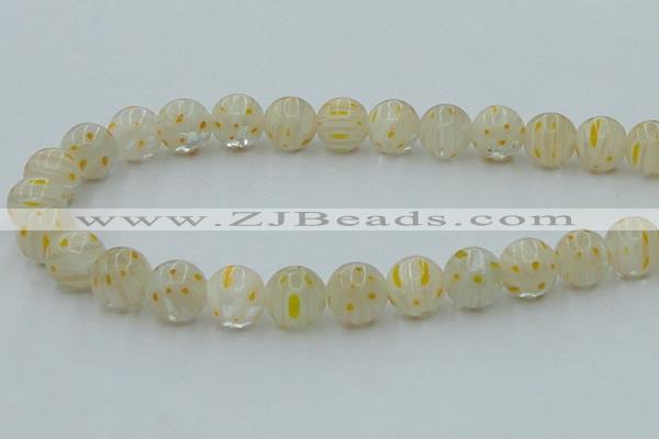 CLG606 16 inches 12mm round lampwork glass beads wholesale