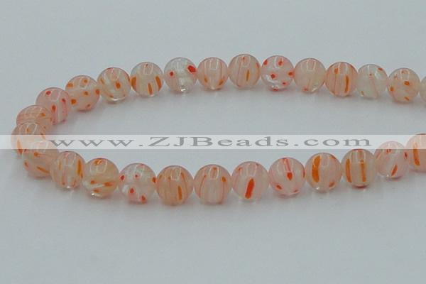 CLG607 16 inches 12mm round lampwork glass beads wholesale