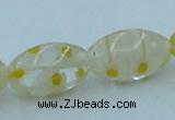 CLG614 3PCS 16 inches 10*16mm rice lampwork glass beads wholesale