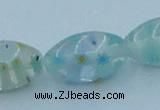 CLG615 3PCS 16 inches 10*16mm rice lampwork glass beads wholesale