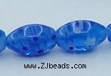 CLG616 3PCS 16 inches 10*16mm rice lampwork glass beads wholesale