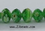 CLG62 15 inches 8*10mm faceted rondelle handmade lampwork beads