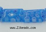 CLG620 5PCS 16 inches 10*14mm rectangle lampwork glass beads wholesale