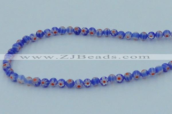 CLG625 10PCS 16 inches 6mm round lampwork glass beads wholesale