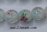 CLG751 15.5 inches 10mm round lampwork glass beads wholesale