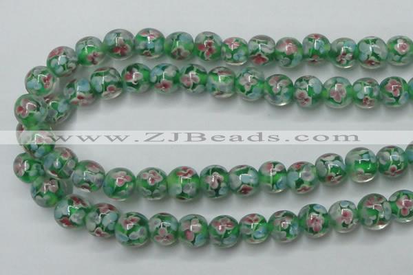 CLG753 15.5 inches 10mm round lampwork glass beads wholesale