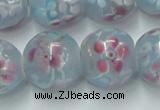 CLG759 15 inches 12mm round lampwork glass beads wholesale