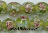 CLG761 15 inches 12mm round lampwork glass beads wholesale