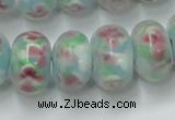 CLG773 14.5 inches 8*12mm rondelle lampwork glass beads wholesale