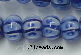 CLG775 14 inches 8*12mm rondelle lampwork glass beads wholesale