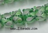 CLG778 14 inches 7*10mm rondelle lampwork glass beads wholesale