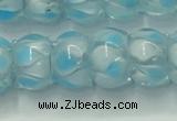 CLG780 14 inches 8*12mm rondelle lampwork glass beads wholesale