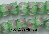 CLG785 14.5 inches 8*12mm rondelle lampwork glass beads wholesale