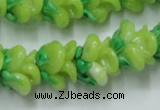 CLG789 15.5 inches 11*13mm rose lampwork glass beads wholesale