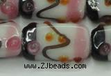 CLG807 15 inches 14*24mm rectangle lampwork glass beads wholesale