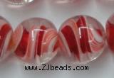 CLG852 15.5 inches 18mm round lampwork glass beads wholesale