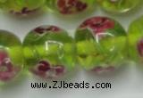 CLG877 14 inches 14mm round lampwork glass beads wholesale