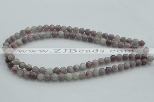 CLI52 15.5 inches 8mm round natural lilac jasper beads wholesale