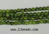 CLJ200 15.5 inches 4mm round dyed sesame jasper beads wholesale