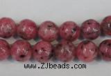 CLJ232 15.5 inches 10mm round dyed sesame jasper beads wholesale