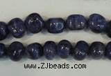 CLJ242 15.5 inches 10mm nuggets dyed sesame jasper beads wholesale