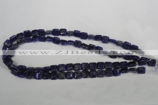 CLJ264 15.5 inches 10*10mm square dyed sesame jasper beads wholesale