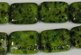 CLJ290 15.5 inches 15*20mm rectangle dyed sesame jasper beads wholesale