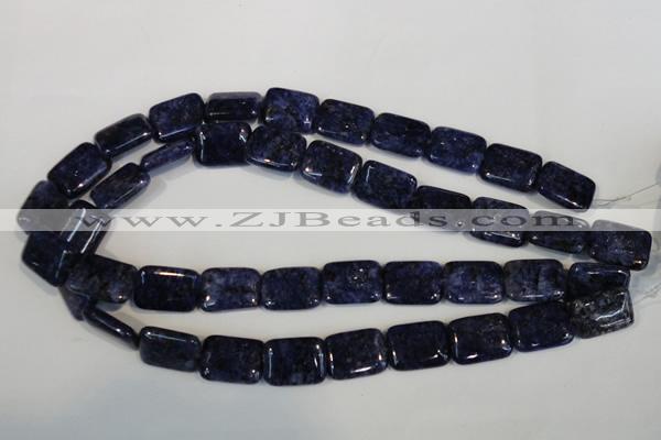 CLJ294 15.5 inches 15*20mm rectangle dyed sesame jasper beads wholesale