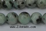 CLJ404 15.5 inches 12mm round sesame jasper beads wholesale