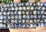 CLJ511 15.5 inches 4mm,6mm,8mm,10mm & 12mm round sesame jasper beads