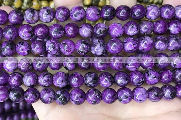 CLJ514 15.5 inches 4mm,6mm,8mm,10mm & 12mm round sesame jasper beads