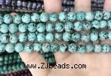 CLJ518 15.5 inches 4mm,6mm,8mm,10mm & 12mm round sesame jasper beads