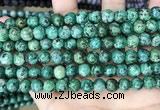 CLJ527 15.5 inches 4mm,6mm,8mm,10mm & 12mm round sesame jasper beads