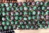 CLJ528 15.5 inches 4mm,6mm,8mm,10mm & 12mm round sesame jasper beads