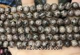 CLJ530 15.5 inches 4mm,6mm,8mm,10mm & 12mm round sesame jasper beads