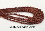 CLJ614 6mm - 14mm round sesame jasper graduated beads