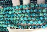CLJ629 15 inches 8mm faceted nuggets sesame jasper beads