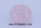 CLO01 19*30mm rondelle loose rose quartz gemstone beads wholesale