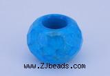 CLO14 19*30mm faceted rondelle loose turquoise gemstone beads wholesale