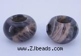 CLO16 19*30mm rondelle loose moonstone gemstone beads wholesale