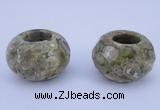 CLO23 19*30mm rondelle loose rhyolite gemstone beads wholesale