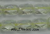 CLQ101 15 inches 13*18mm faceted rectangle natural lemon quartz beads