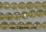 CLQ163 15.5 inches 10mm faceted round natural lemon quartz beads