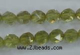 CLQ303 15.5 inches 10mm faceted nuggets lemon quartz beads